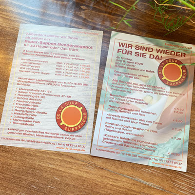 DE LA SOUP, Infoflyer