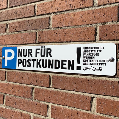 PACON REAL ESTATE, Parkplatzschilder Post Eschborn
