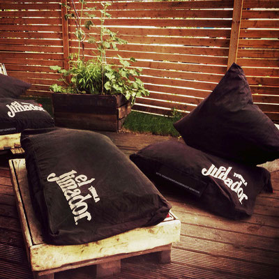 EL JIMADOR, bedruckte Sitzkissen für Europaletten