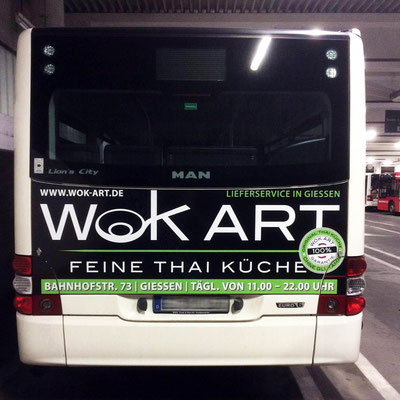 WOK ART, Buswerbung 