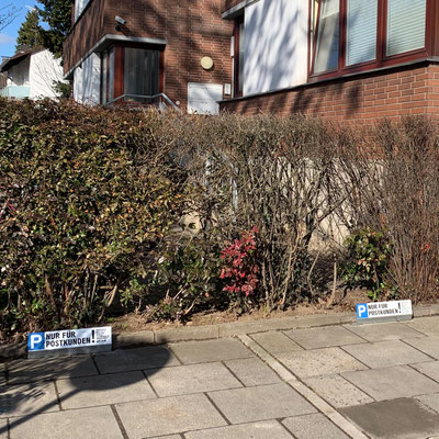 PACON REAL ESTATE, Parkplatzschilder Post Eschborn