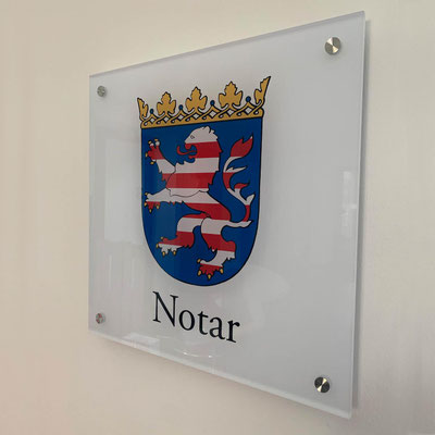 BRP RECHTSANWÄLTE, Hochwertiges Notarschild