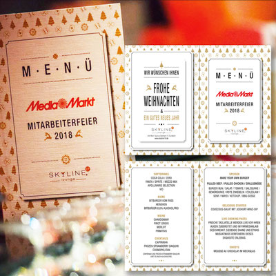 SKYLINE 19 LOUNGE, im Kinopolis, Getränkekarte für Event