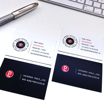 PUBLIC LENS, Visitenkarten