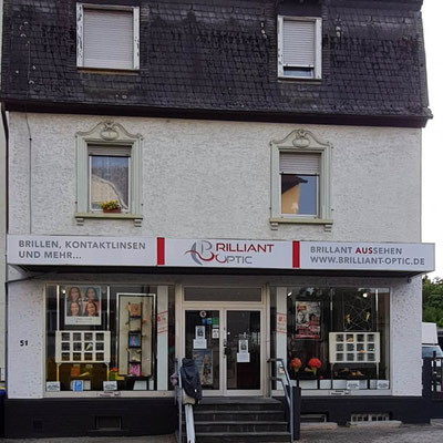 BRILLIANT OPTIC, Beschriftung Werbeanlage