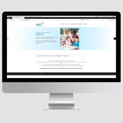 INSL, CMS-Homepageumsetzung