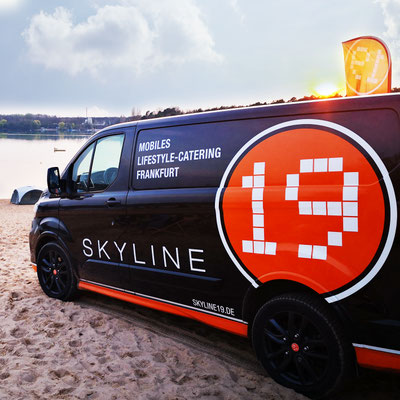SKYLINE 19 CATERING, KFZ-Beschriftung