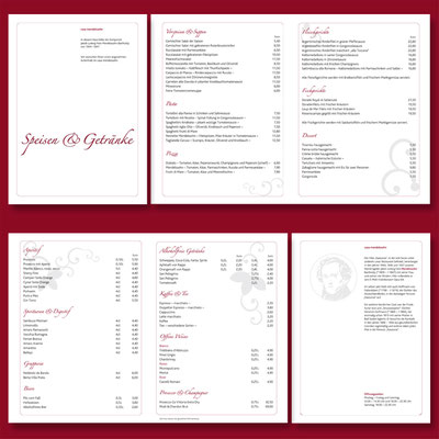 CASA MENDELSSOHN, Speisekarte