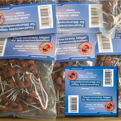 bedruckte Verpackung für Nägel von PROARG für Baumärkte