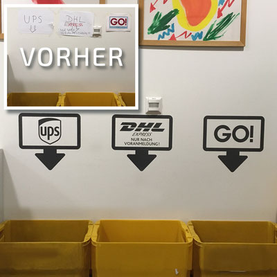 ARVATO BERTELSMANN, Wandbeschriftung