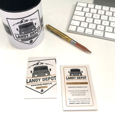 LANDY DEPOT, Visitenkarten