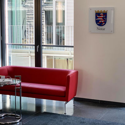 BRP RECHTSANWÄLTE, Hochwertiges Notarschild