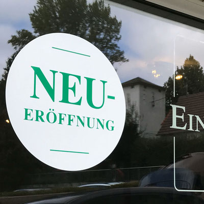 EINFACH SCHÖN COSMETICS, Fensterbeschriftung