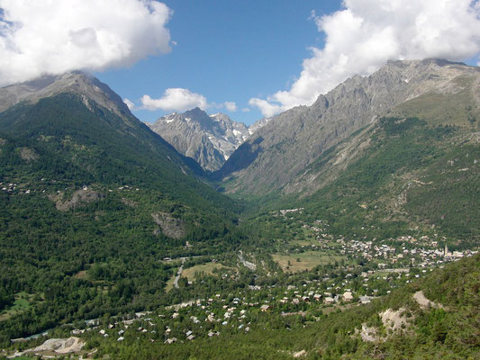 Blick über Vallouise ins Vallee de l'Onde