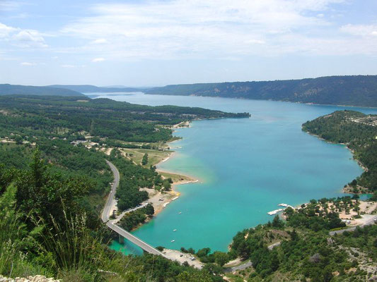 Blick über den Lac de Sainte-Croix