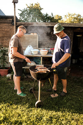 ... unsere Grillmeister Matthias und Ralf. Vielen Dank!