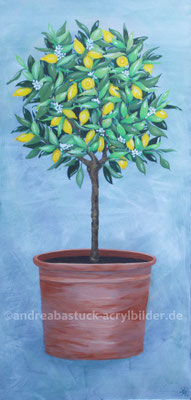 "Zitronenbäumchen", 60 cm x 120 cm