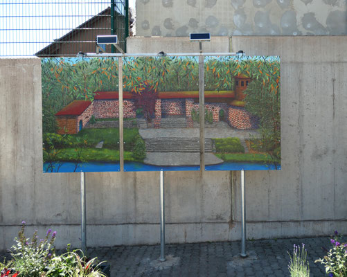 Triptychon "Freilichtbühne" 3 x 100 cm x 150 cm