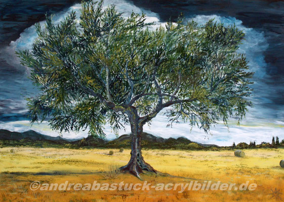 "Andalusien", 70 cm x 50 cm, Acryl