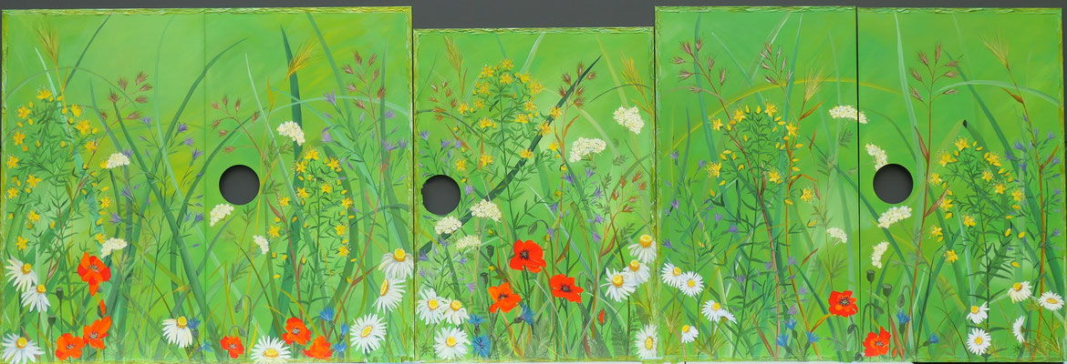 Gemeinde Ensdorf/Projekt "Atmosphäre-Check", Verschönerung der Verteilerkästen/ Bild "Blumenwiese"