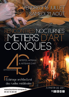 Exposition Métiers d'art à Conques 2022