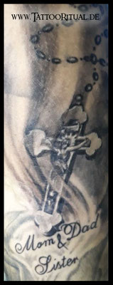 Tattoo Rostock, TattooRitual, Tattoo Schriftzug