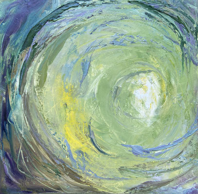 " Das Licht", Öl auf Leinwand, 30x30 cm, Pinseltechnik