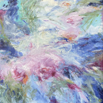 "Spring", Acryl auf Leinwand, 100x100 cm, Pinseltechnik