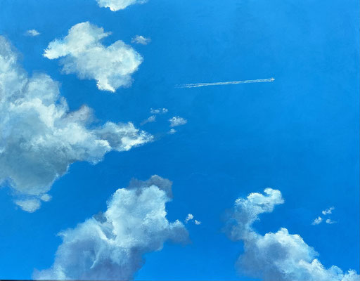 "Far away", Öl auf Leinwand, 80x100 cm, Pinseltechnik