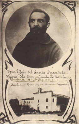 "Vera effigie del Santo Sacerdote Padre Pio Cappuccino da Pietralcina (sic)", del 27 giugno 1919