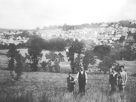 Veduta di Pietrelcina agli inizi del Novecento