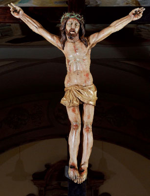 Il Crocifisso ligneo davanti al quale, la mattina del 20 settembre 1918, Padre Pio ricevette le stimmate cruente e permanenti