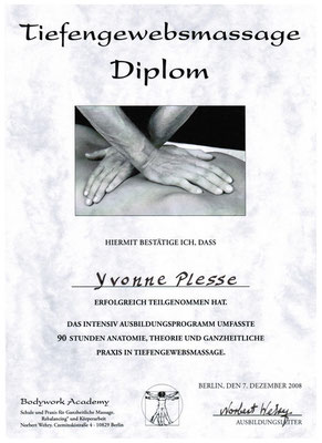 Diplom - Tiefengewebsmassage