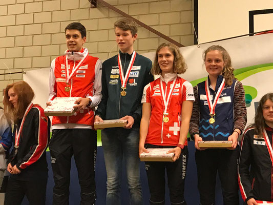 the swiss champions in woman and man 18 and 20