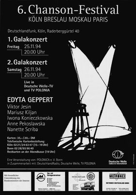 Plakat:  06. Chansonfestival 1994