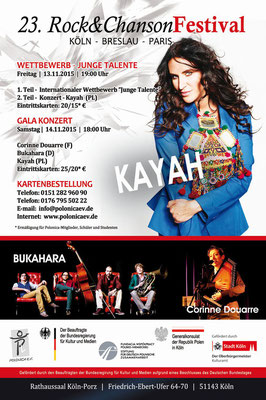 Plakat: 23. Rock & ChansonFestival 2015