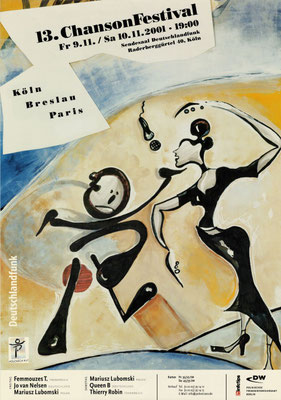 Plakat:  13. Chansonfestival 2001
