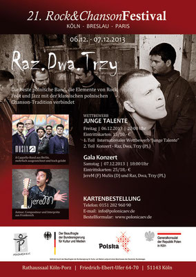 Plakat: 21. Rock & ChansonFestival 2013