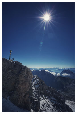 Die Sonne lacht über Deutschlands höchsten Berg...