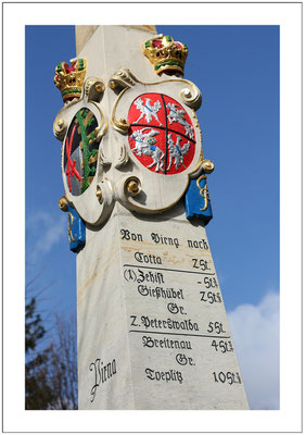 Postmeilensäule in Pirna