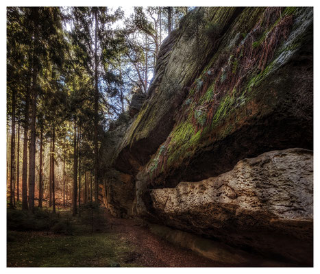 an der sächsischen Teufelsmauer