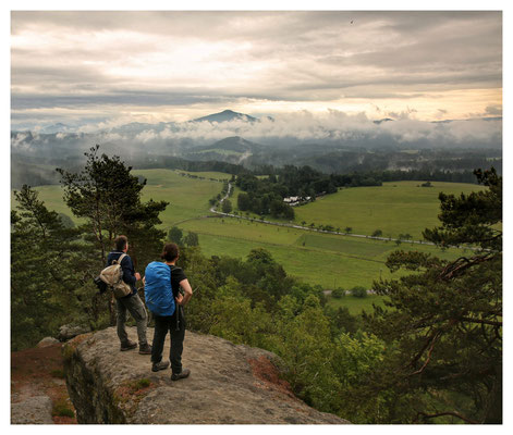 Aussicht vom Hohenleipaer Schlossberg (Na Zámečku)