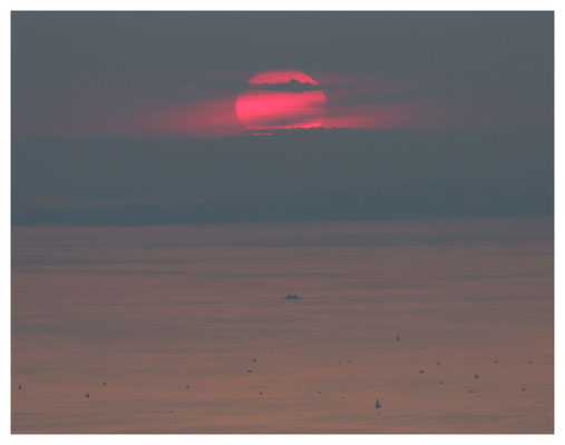 Sonnenuntergang über dem Bodensee (III)