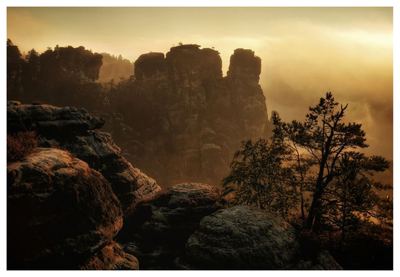 morgendlicher Blick zum Gansfelsen