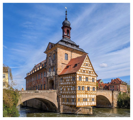 Der Urlaubsanlass - das alte Rathaus in Bamberg