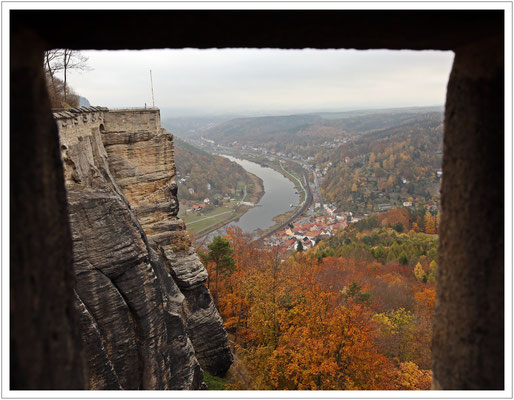 ...und wie die alten Wachposten auf's Städtchen Königstein