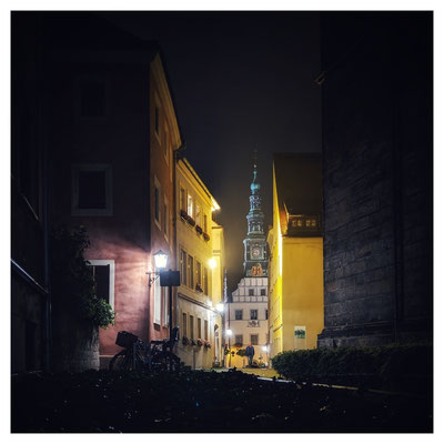 abendlicher Blick in die Kirchgasse