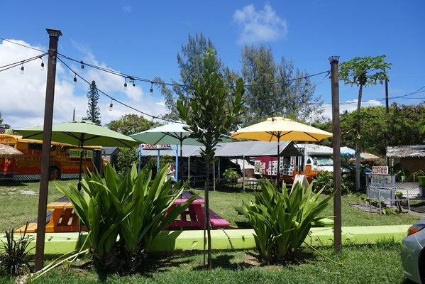 Impressionen von O'ahu - Foodtrucks in Kahuku