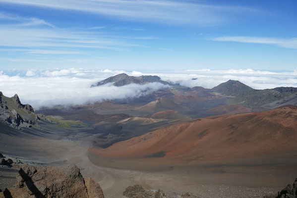 faszinierende Mondlandschaft im Haleakala Krater
