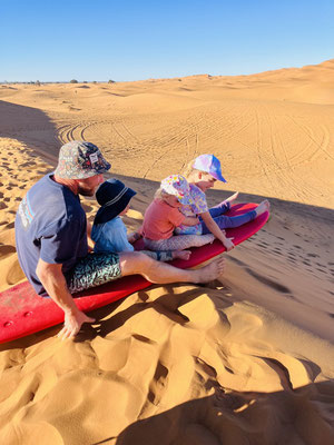 Duneboarding in der Sahara